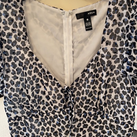 Blue and black cheetah print Aqua dress, size S - Picture 2 of 3